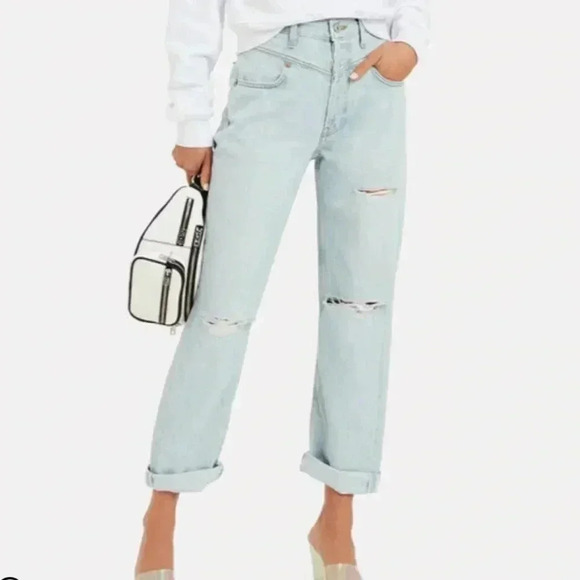 NWT RE/DONE REDONE ORIGINALS 90s Double Yoke Jean Light Breakdown Blue 28 - Picture 1 of 11